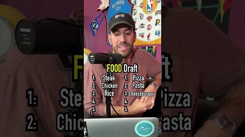 The FOOD DRAFT! What Food Should’ve Went First Overall?! #shorts #food
