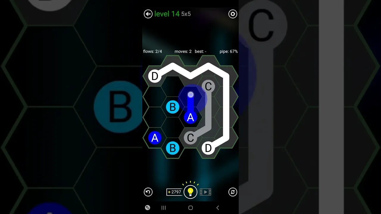 flow free Hexes: easy level 15