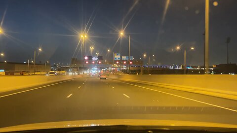 Road Journey - Night Summer Doha