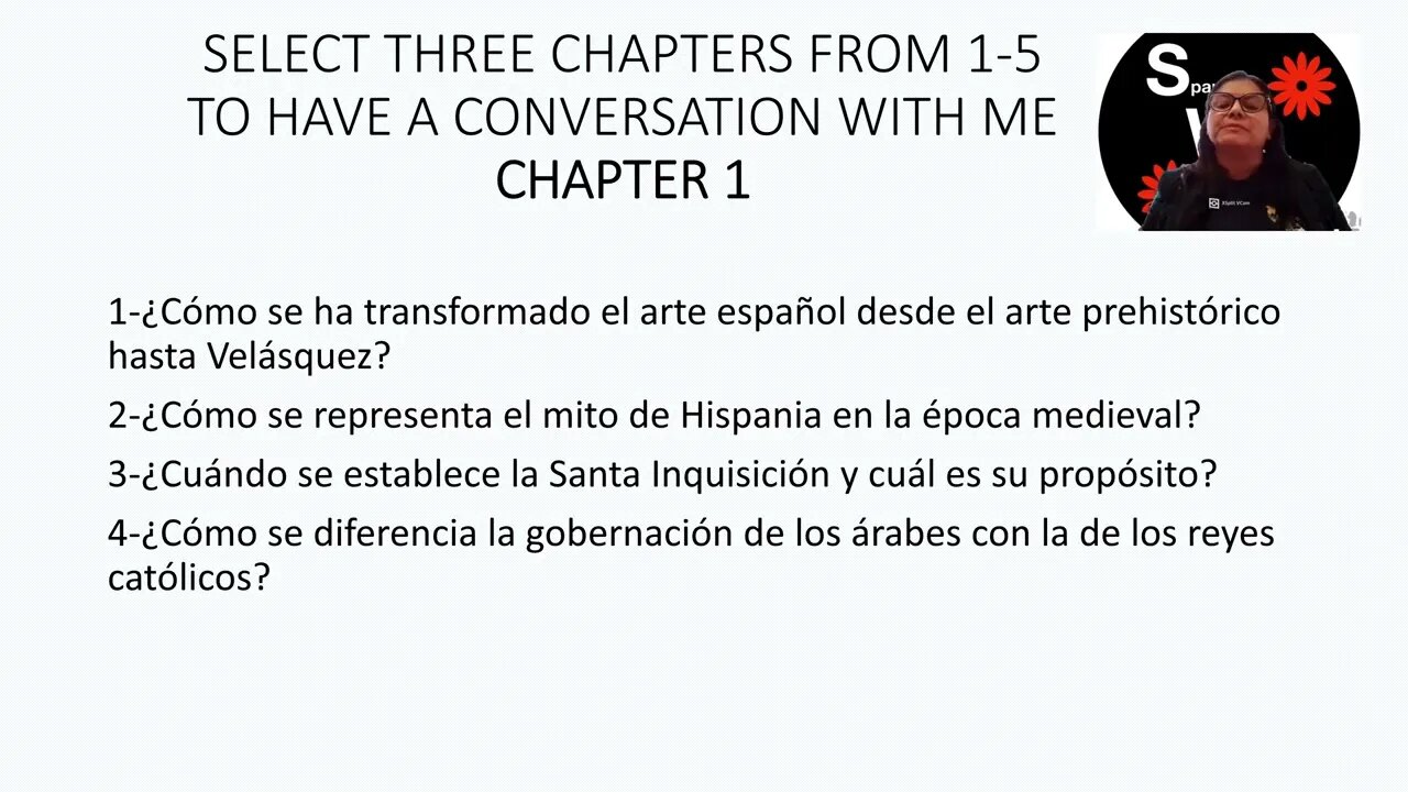 Spanish With Profe - Spanish 309 Culturas de España Oral Questions about history and culture