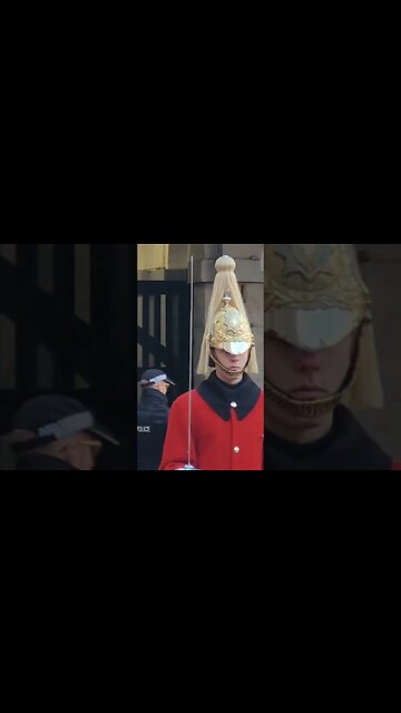 Trumpet player inspection #horseguardsparade