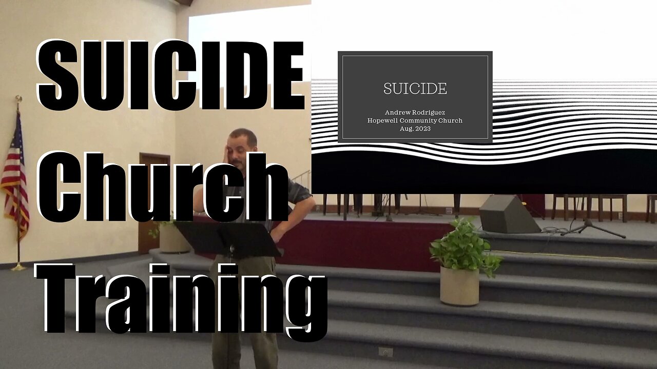 Suicide: Tough Topics Presentation at Hopewell Community Church