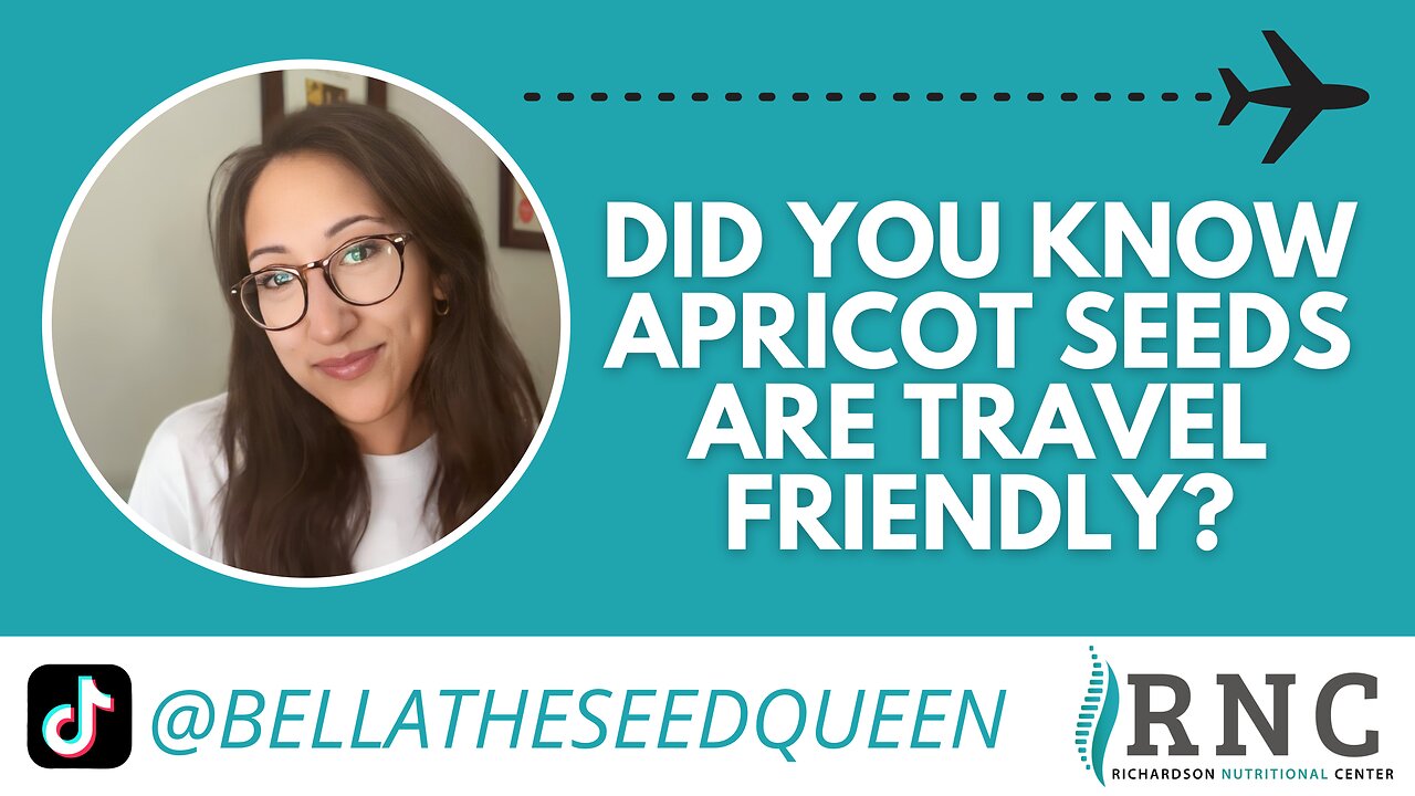 Did you know that apricot seeds are travel friendly?