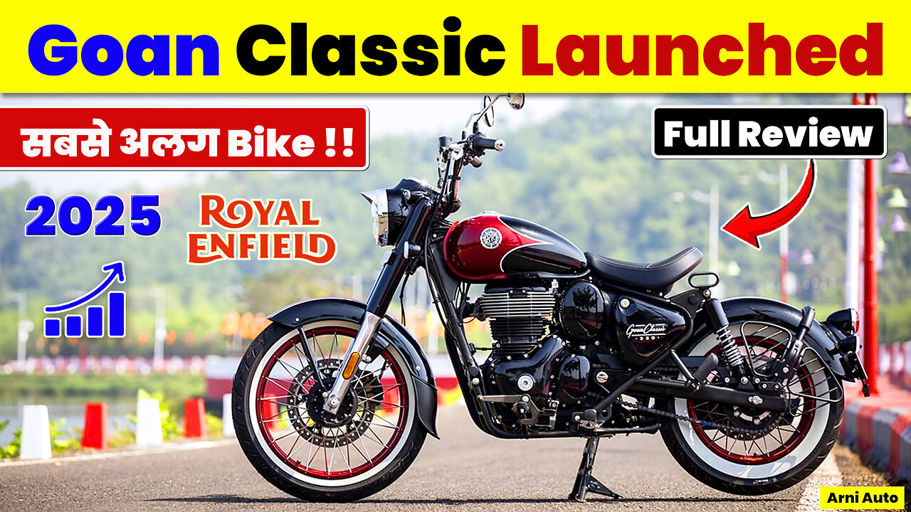 2025 Royal Enfield Goan Classic 350 Rave Red Review | First Look New Bike Launched | Bibber Style