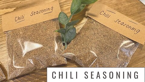 Homemade Chili Seasoning