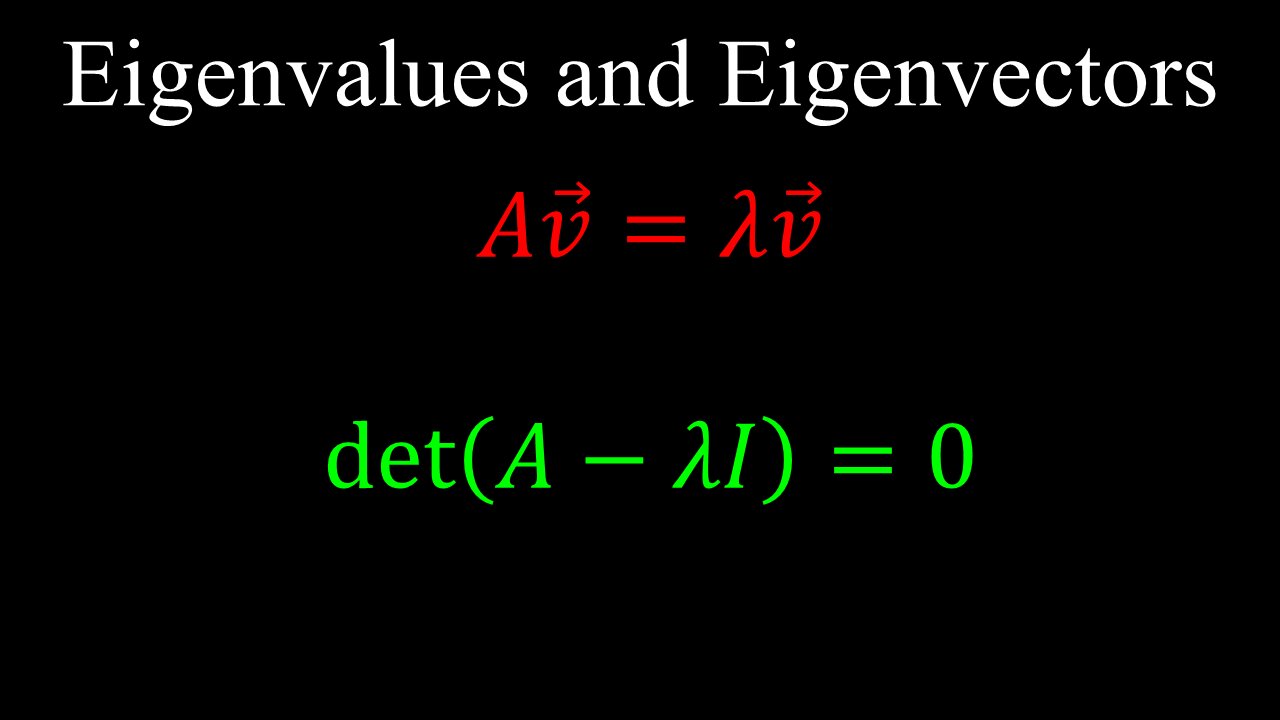 Eigenvalues and Eigenvectors, Eigenspaces, Basis vectors - Linear Algebra