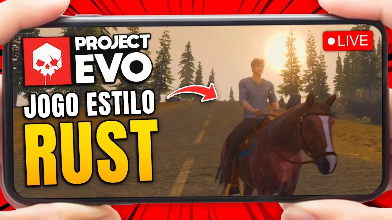 JOGO ESTILO RUST PARA CELULAR / ANDROID - PROJECT EVO o RUST MOBILE