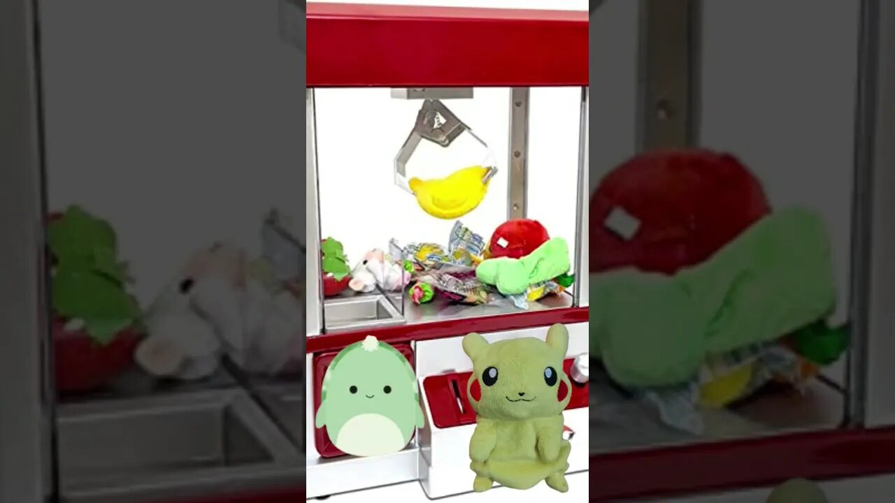 Pikachu Gets trapped in the claw machine #pikachu #funny #shorts #saveme