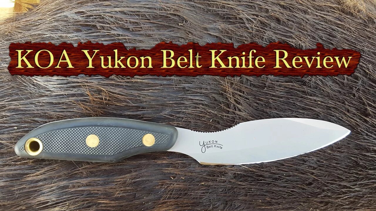 Knives of Alaska Yukon Belt Knife Review