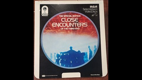 Close Encounters Of the Third Kind (1977) Sealed CED Videodisc Unwrapping