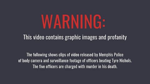 BREAKING: Police Body Cam Of Tyre Nichols Released