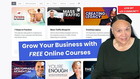 Grow Your Business with FREE Online Courses: Affiliate Business System & Integrated Product Suite.