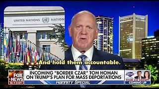 Tom Homan confirms Trump Team isn’t just going to deport illegals, they’re going after the UN, NGOs