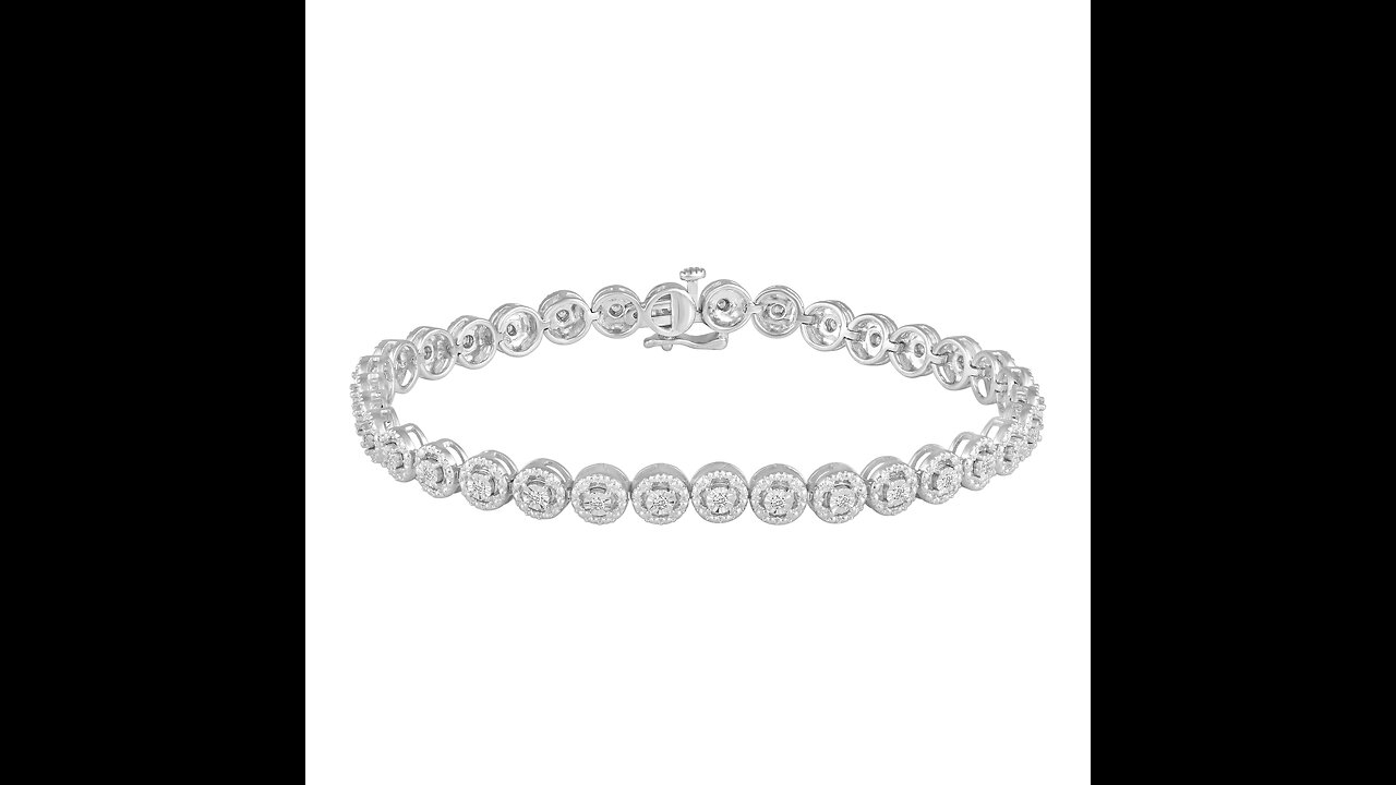 13 Carat tw Natural Diamond Tennis Bracelet in 925 Sterling Silver