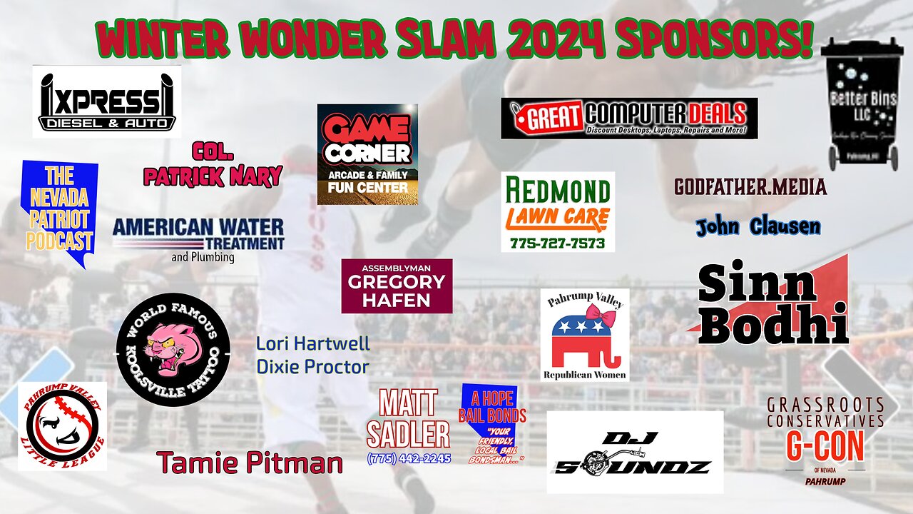 Winter Wonder Slam 2024 Coming Back to Pahrump Sunday December 22nd