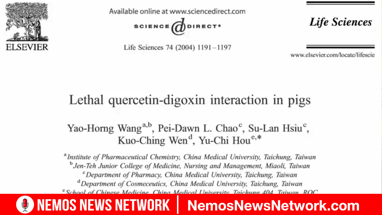 PIG STUDY: DOES QUERCETIN + IVERMECTIN = DEPOPULATION?!