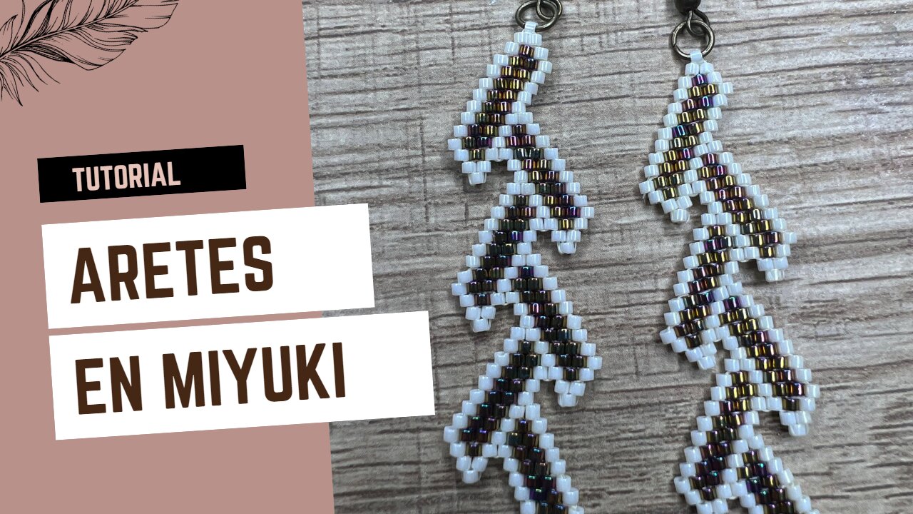 Aretes de Miyuki / Brick Stitch / Tutorial Paso a Paso