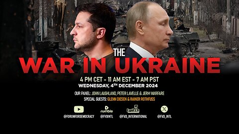 The Forum & Friends: The War in Ukraine with Glenn Diesen and Rainer Rothfuss