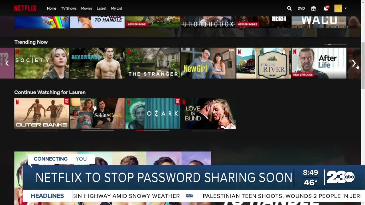 Netflix to stop password sharing soon