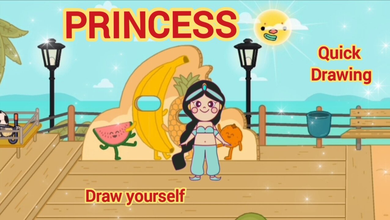 Princess. Draw yourself an Oriental princess!