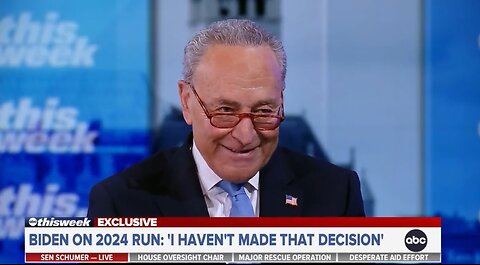 Chuck Schumer: 80 Year Old Biden Is In Great Shape