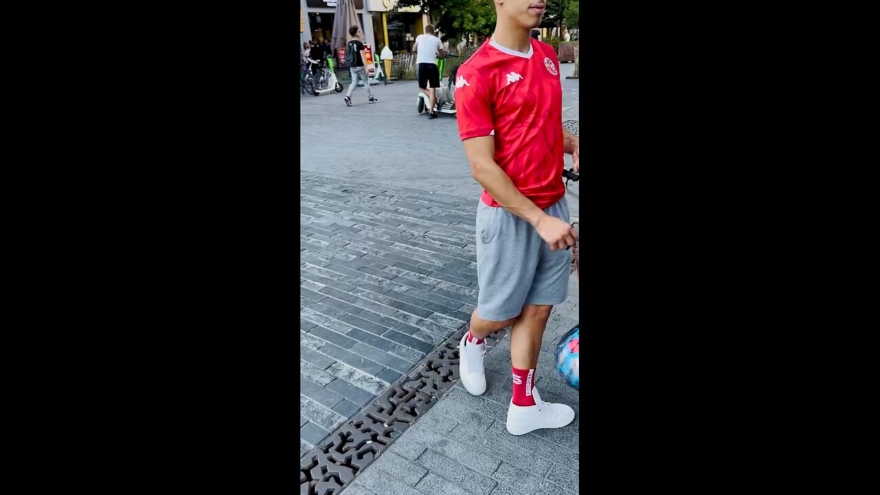 football prank with people