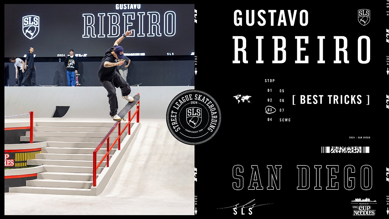 Gustavo Ribeiro 3rd Place SLS San Diego | Best Tricks