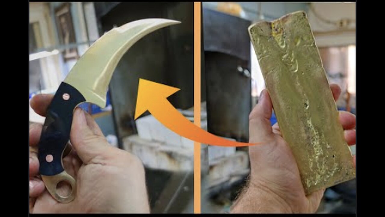 How do they make a 100% Gold karambit knife?