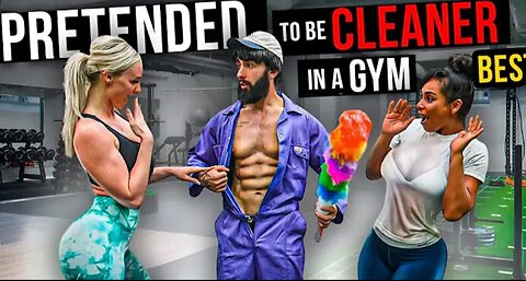 CRAZY CLEANER surprise GIRLS in a GYM prank ft. NOEL DEYZEL #4 | Aesthetics in Public