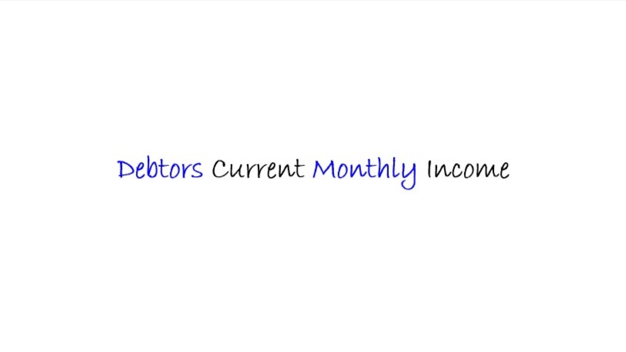 Mobile - Debtors Current Monthly Income - English