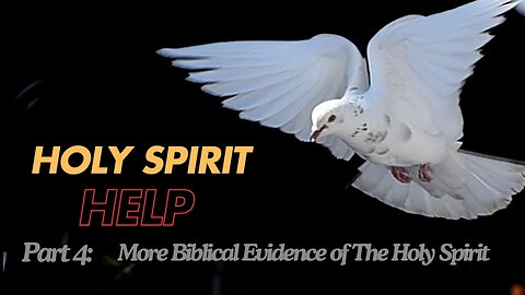 Holy Spirit Help - part 4: More Biblical Evidence of The Holy Spirit