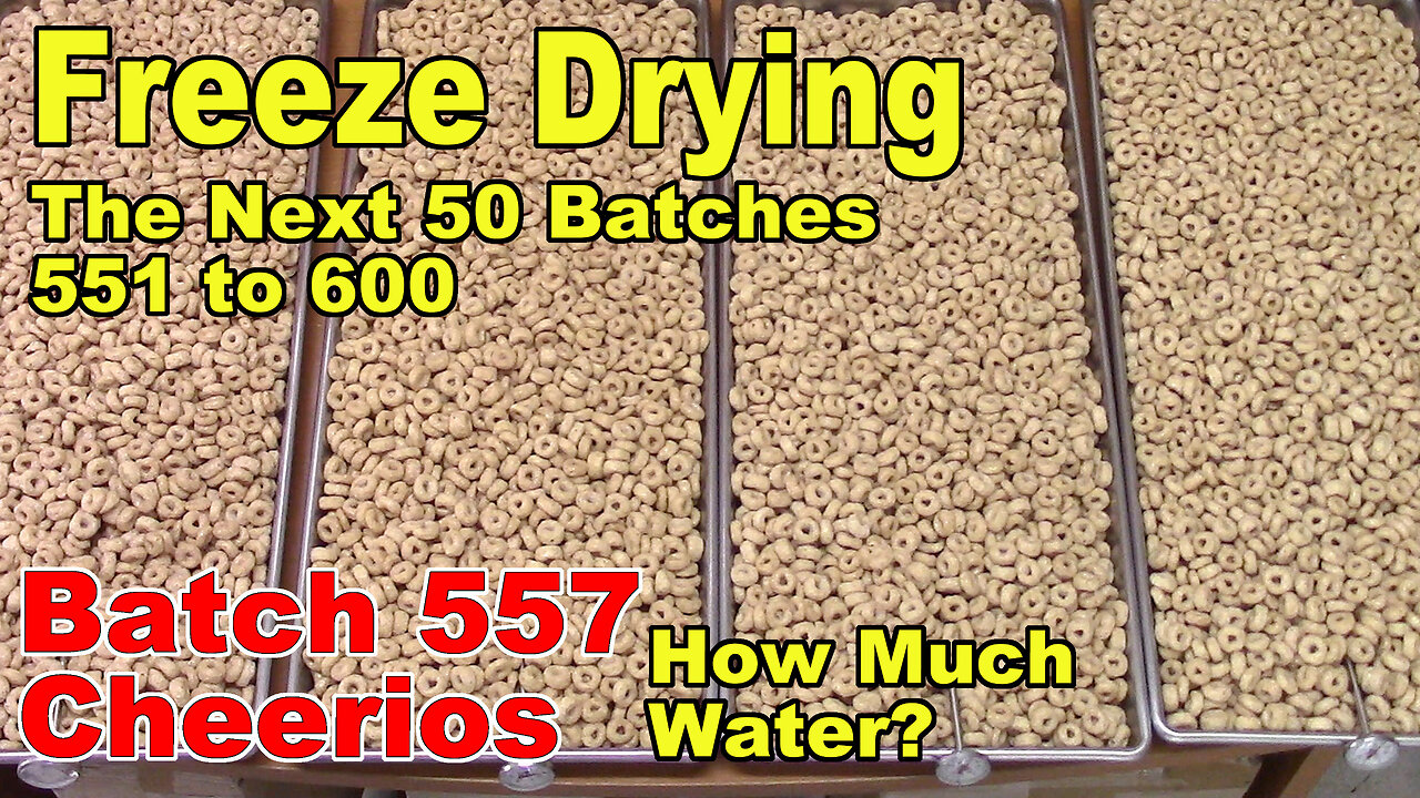 Freeze Drying - The Next 50 Batches - Batch 557 - Moisture Test: How Much Water is in Cheerios