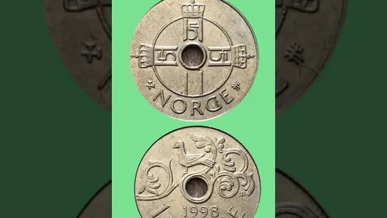 NORWAY 1 KRONE 1998.#shorts #viral #coinnotesz