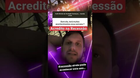 SERÁ QUE JÁ ESTAMOS EM RECESSÃO? Augusto Backes #shorts