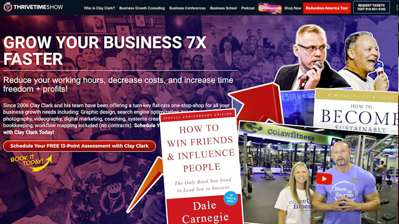 How to Win Friends & Influence People | How to Implement Principles Taught In the Best-Selling Book, w/ Long-Time Success Stories ColawFitness.com + Tebow Joins June 27-28 Business Workshop (34 Tix Remain)