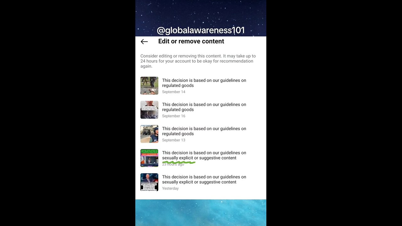 Soooo... my Instagram account was just hit with 5 violations