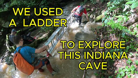 Indiana Cave Exploring | We Brought a Ladder