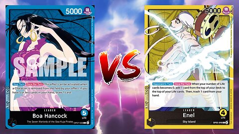 One Piece TCG Boa Hancock VS Enel!!