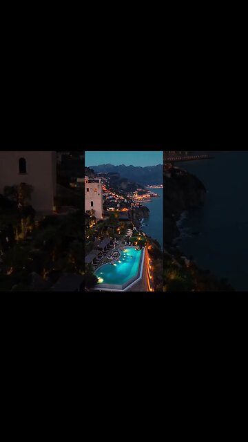 Soothing evening in a luxury hotel in the town of Amalfi