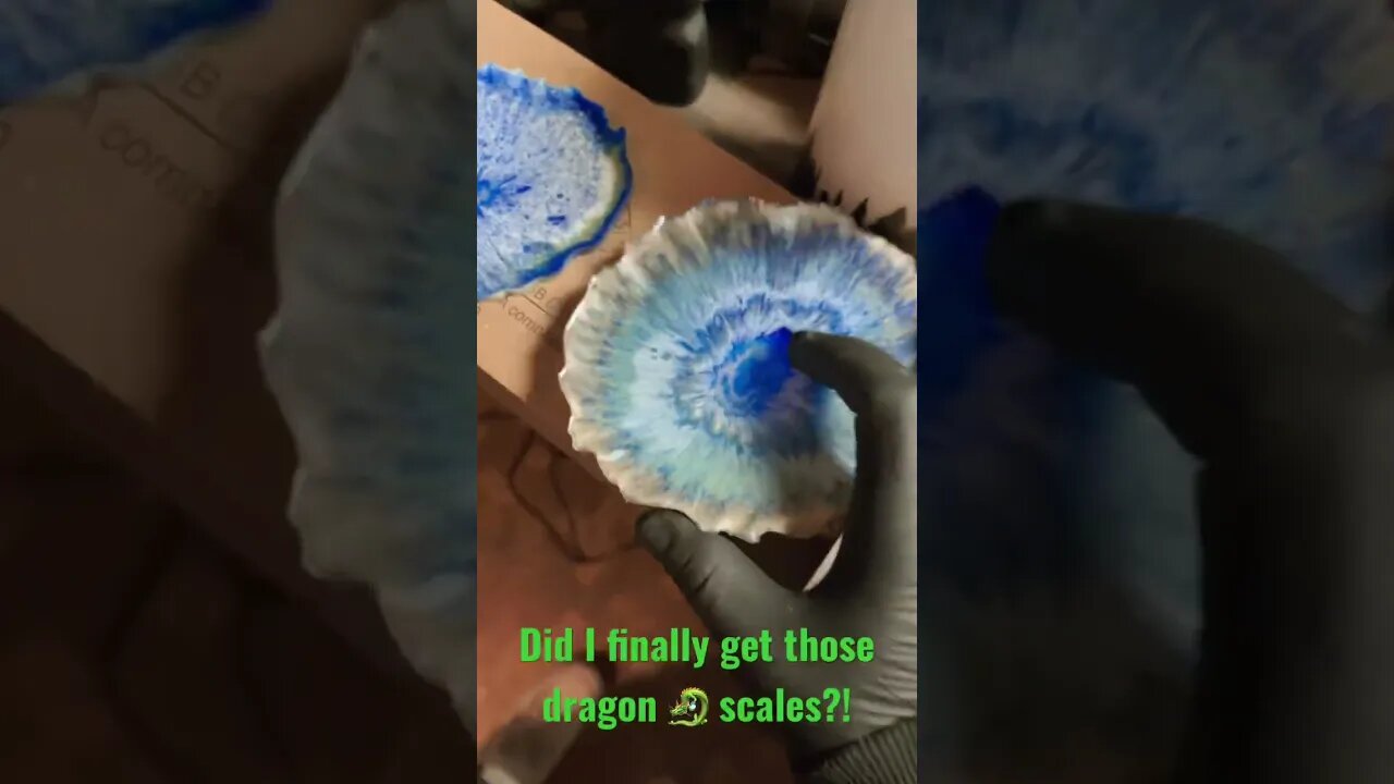 MAXIMUM DRAGON SCALES! #resin #shorts