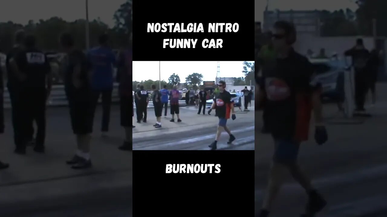 Amazing Nostalgia Nitro Funny Car Smoke Show Burnouts! #shorts