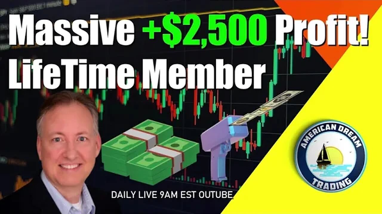 Massive +$2,500 Profit Lifetime Member Stock Market Profit!