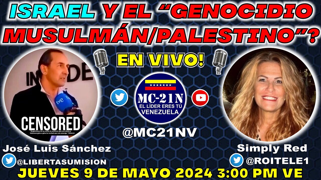 Israel y el “genocidio Musulmán/Palestino”? 🚨ENTRA y PARTICIPA 🚨 #rumble #viral #mc21n