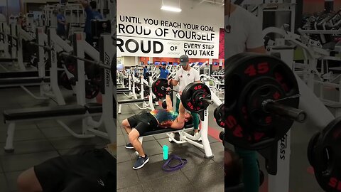 345lb Bench Press PR #throwback #benchpress