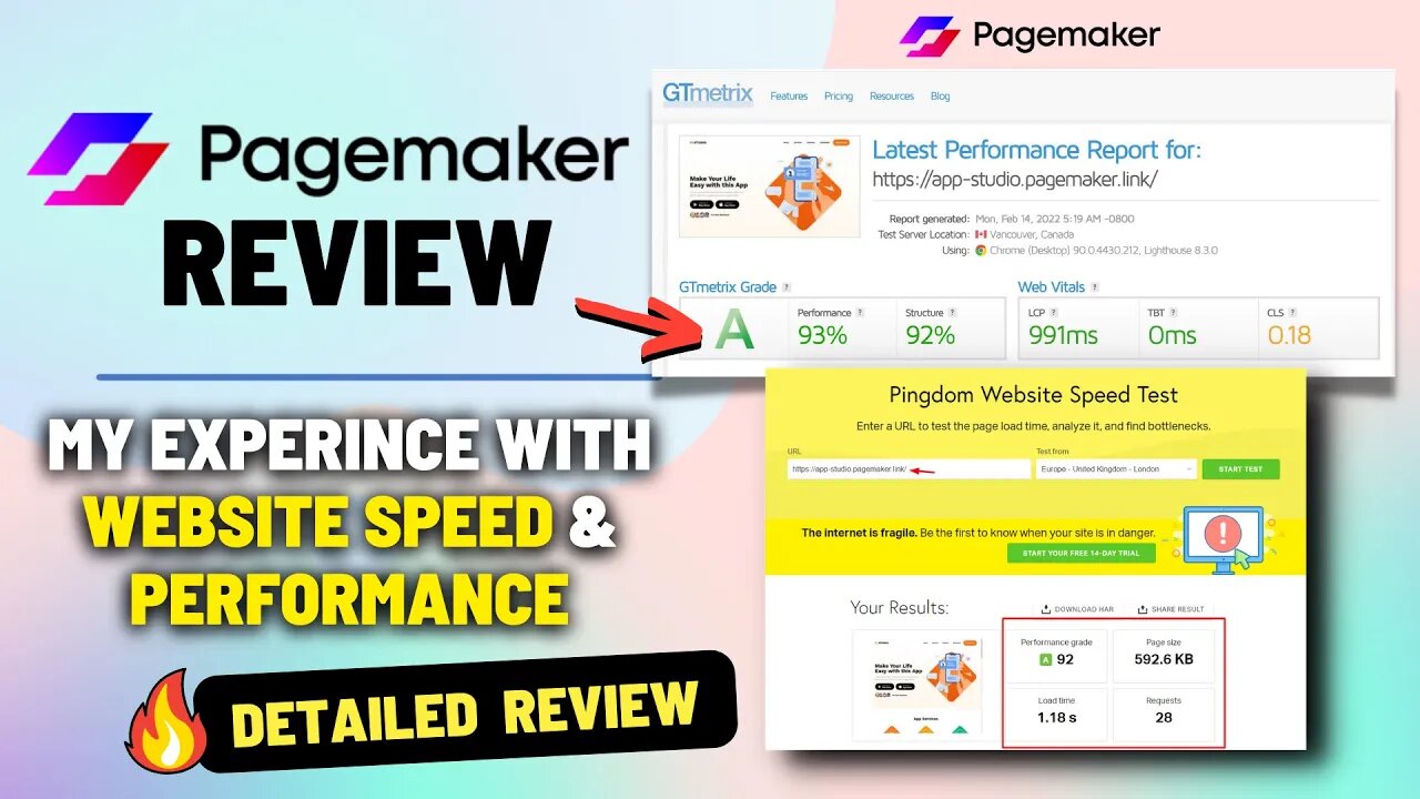 Pagemaker.io Review - My Experience with Website Loading Speed & Performance