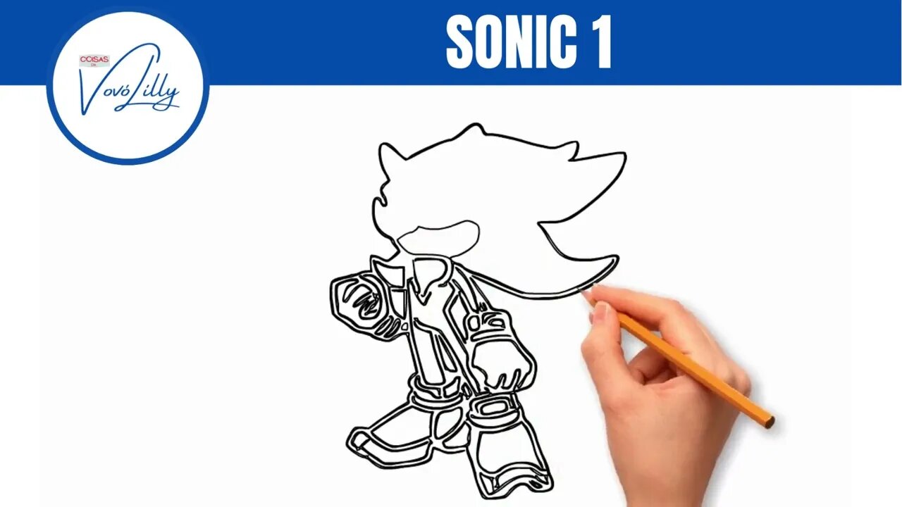 COMO DESENHAR | SONIC 1 . PASSO A PASSO. MUITO FÁCIL