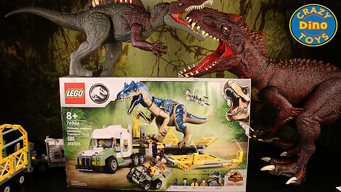 Lego Jurassic World Chaos Theory Dinosaur Missions Allosaurus Transport Truck 76966 Unboxed Speed