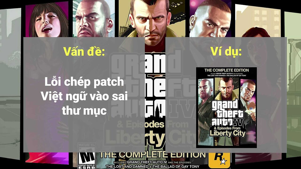 Cách khắc phục: Sai thư mục khi cài đặt Việt hóa GTA IV