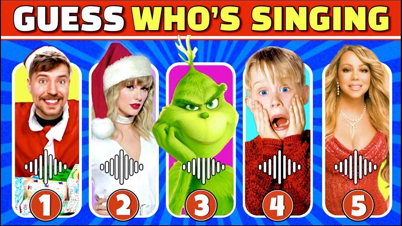 GUESS WHO’S SINGING🎅Christmas Edition🎄Mariah Carey, Home Alone, Grinch,