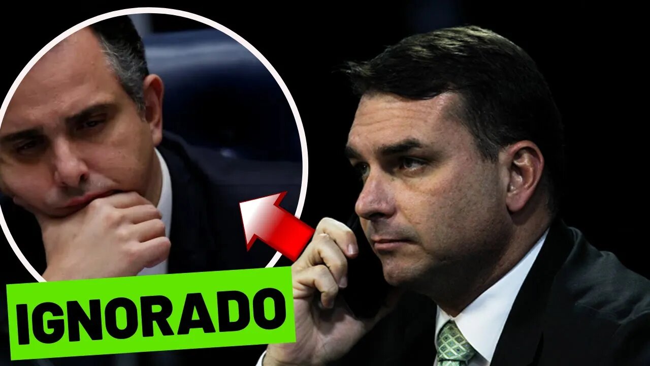Flavio Bolsonaro Ignora Pacheco avós vitória do Senado .